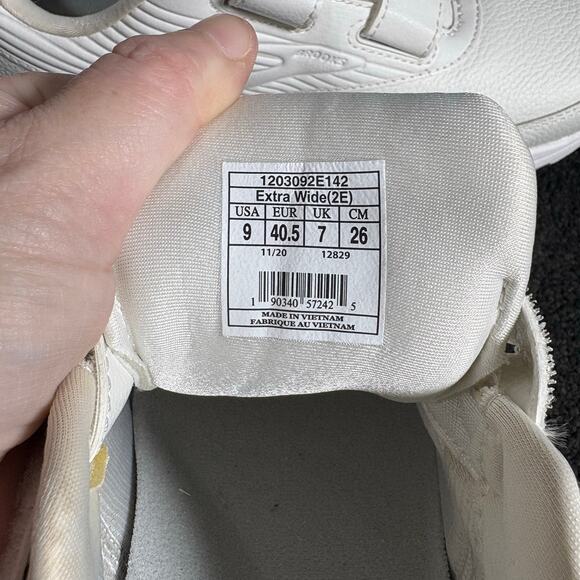 Brooks Men's White Addiction Walker Shoes V-Strap Wide - Size 9 2E - New w/o Box - Picture 8 of 9